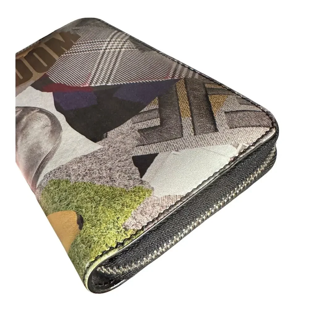 Auth. Fendi Limited Edition Collage Freedom Long Zip Wallet Rare - Picture 7 of 13